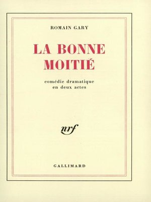 cover image of La bonne moitié